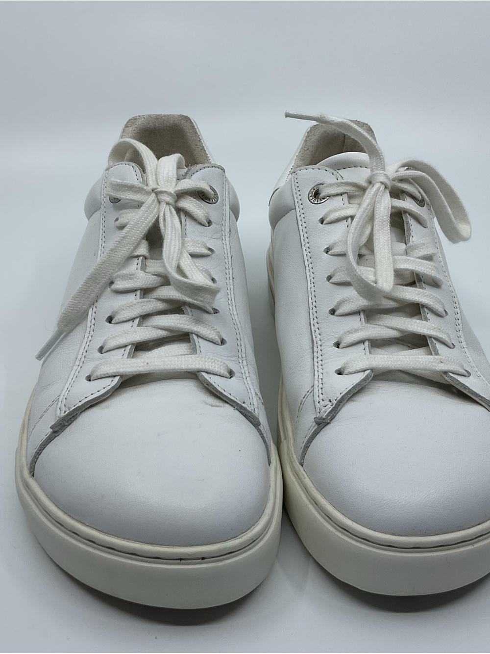Birkenstock White Leather Women's Low-Top Sneakers